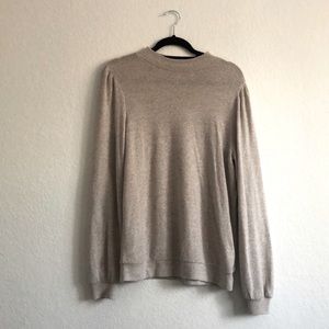 Puff Sleeve Beige Sweater by Soyaconcept in Medium